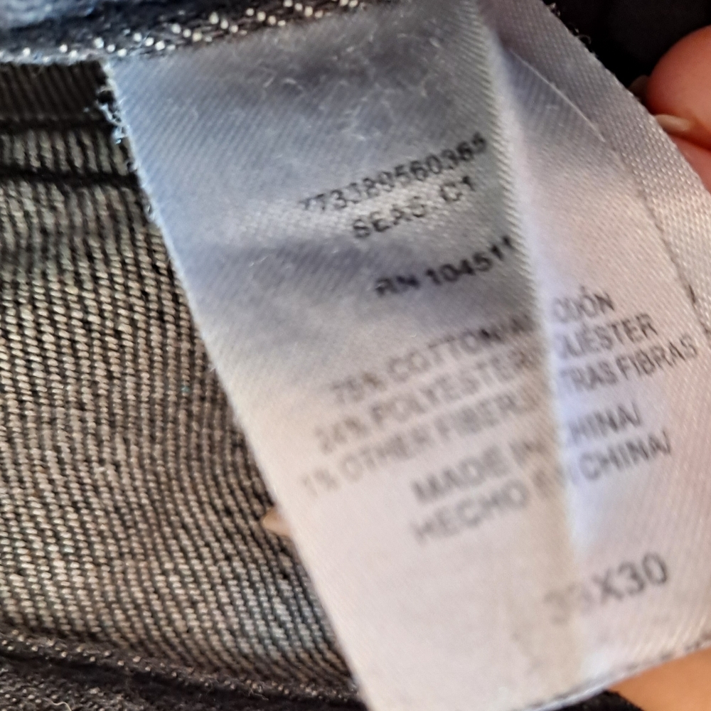 Structure Grey Slim Straight Leg jeans VINTAGE - Picture 3 of 3
